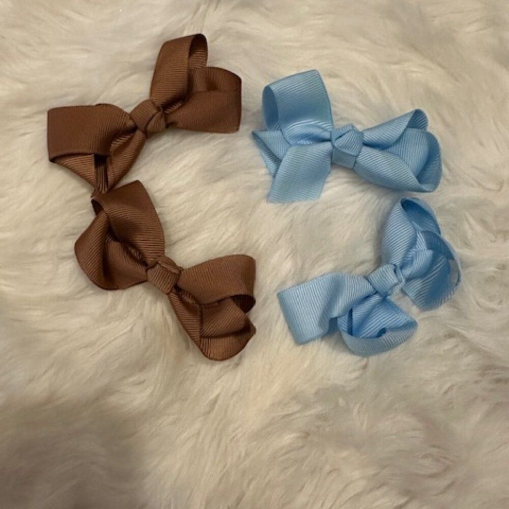 Bundle (4) of 3" Boutique Bows 3B8030 Handcrafted NWT Boutique